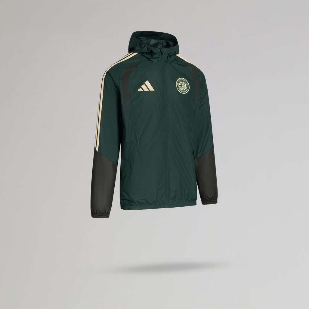 adidas Celtic Junior 2026/27 Shadow Green All Weather Jacket