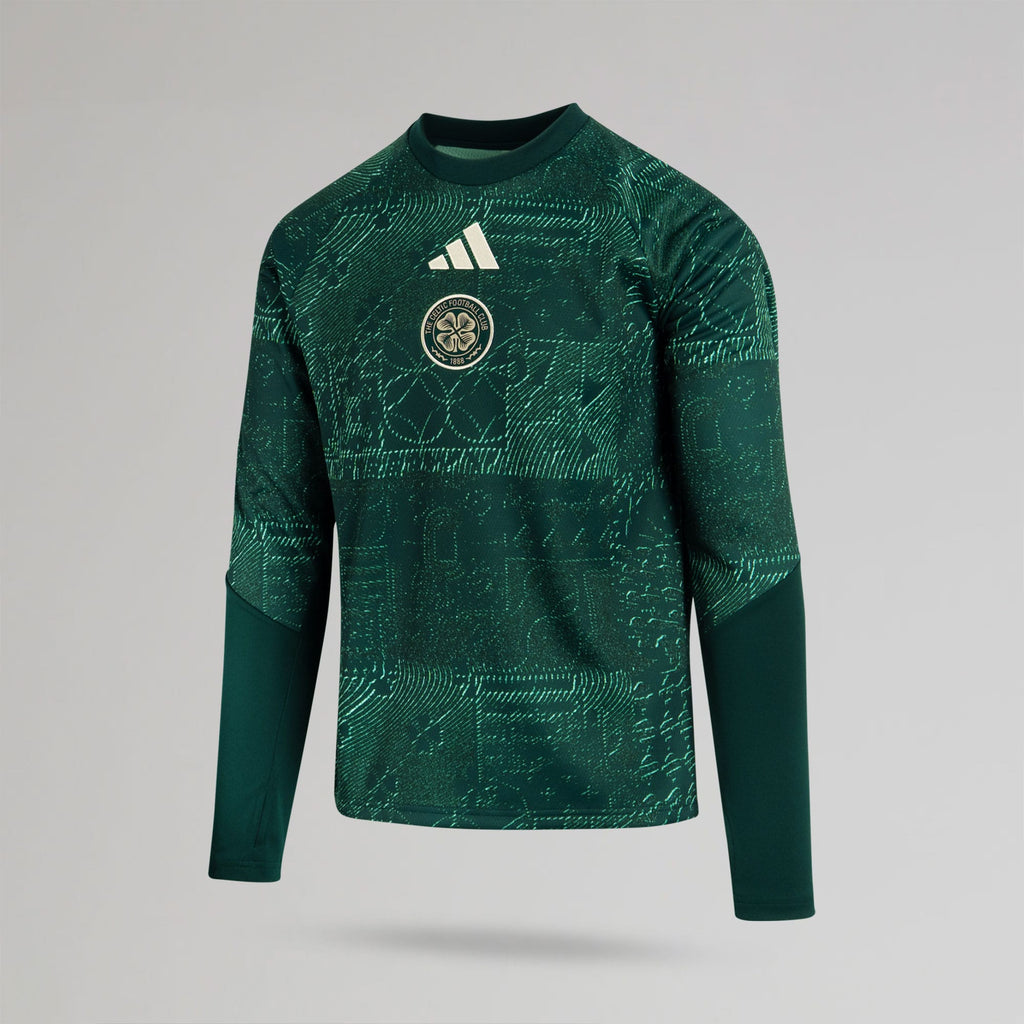 adidas Celtic Men's 2026/27 Dark Green Pre-Warm Top