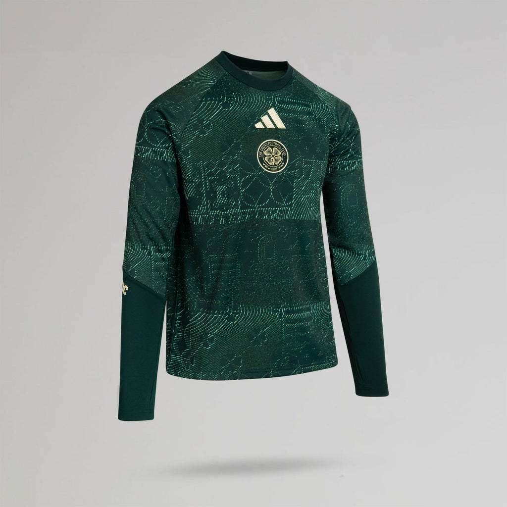 adidas Celtic Men's 2026/27 Dark Green Pre-Warm Top