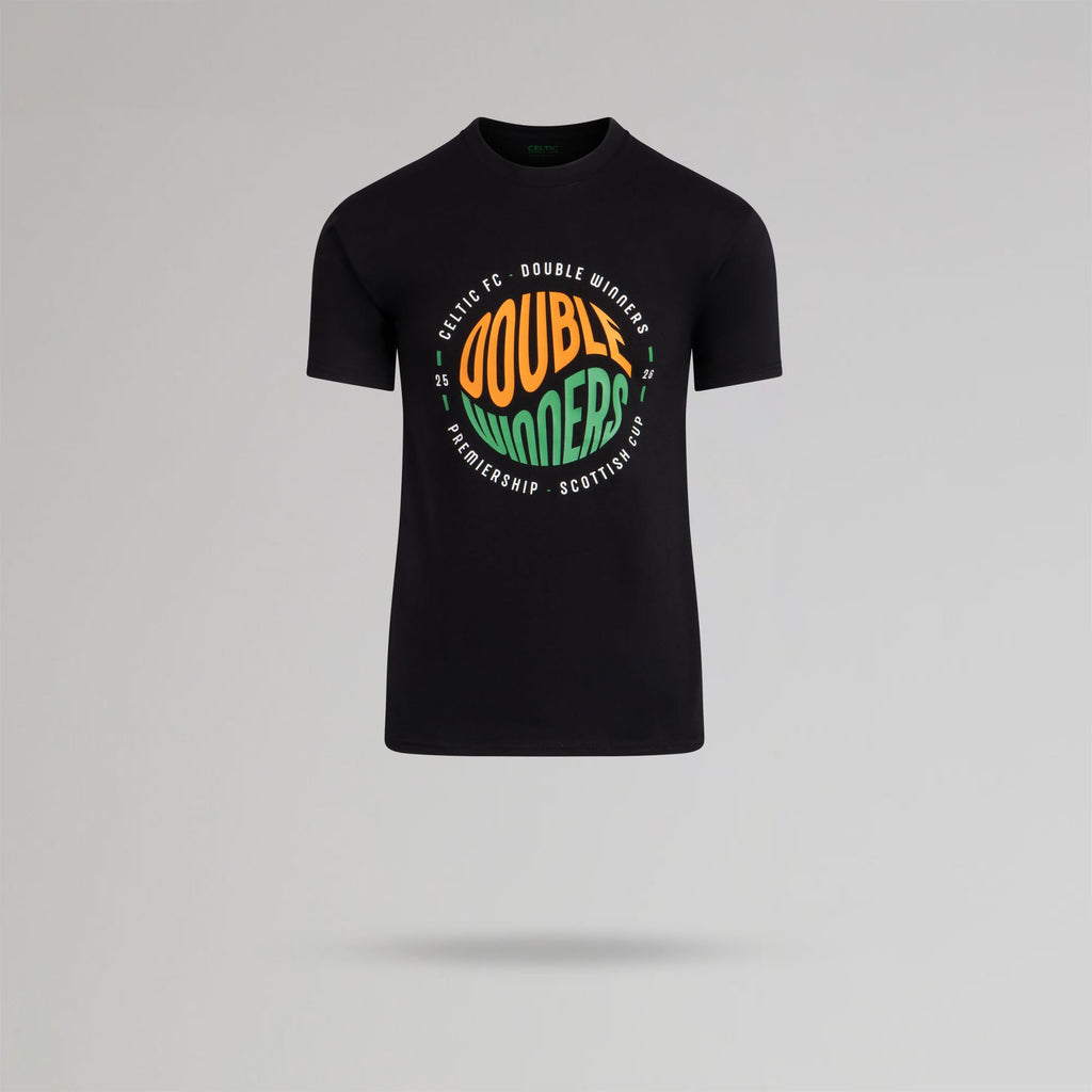 Celtic Junior 2025/26 Double Winners T-Shirt