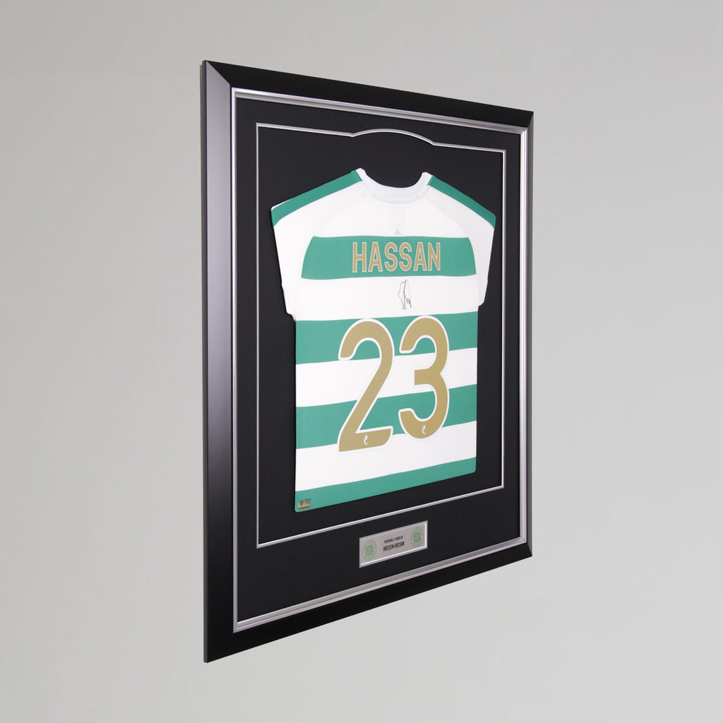 Celtic 2026/27 Haissem Hassan Signed Framed Shirt