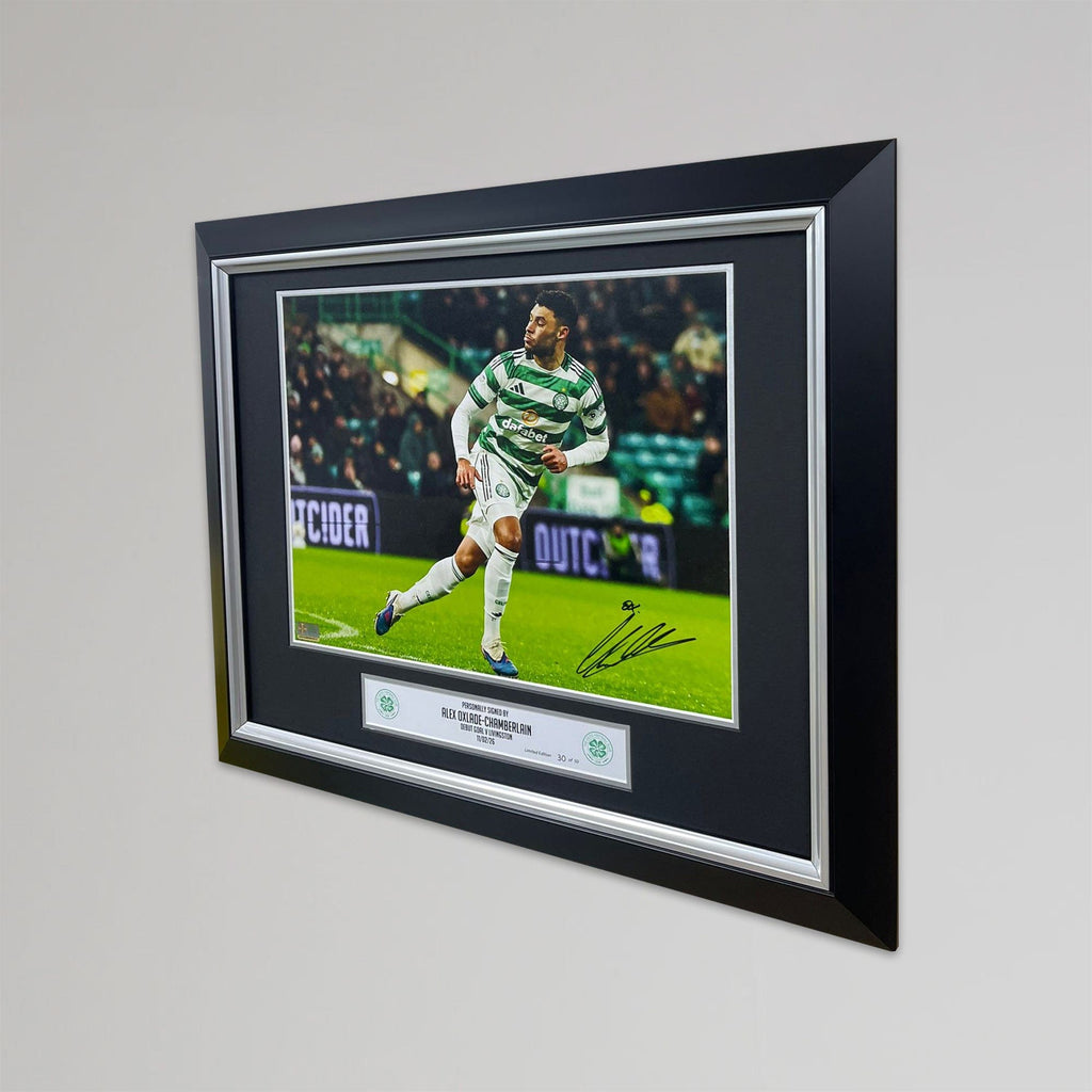 Celtic 2025/26 Alex Oxlade-Chamberlain Signed Framed Print
