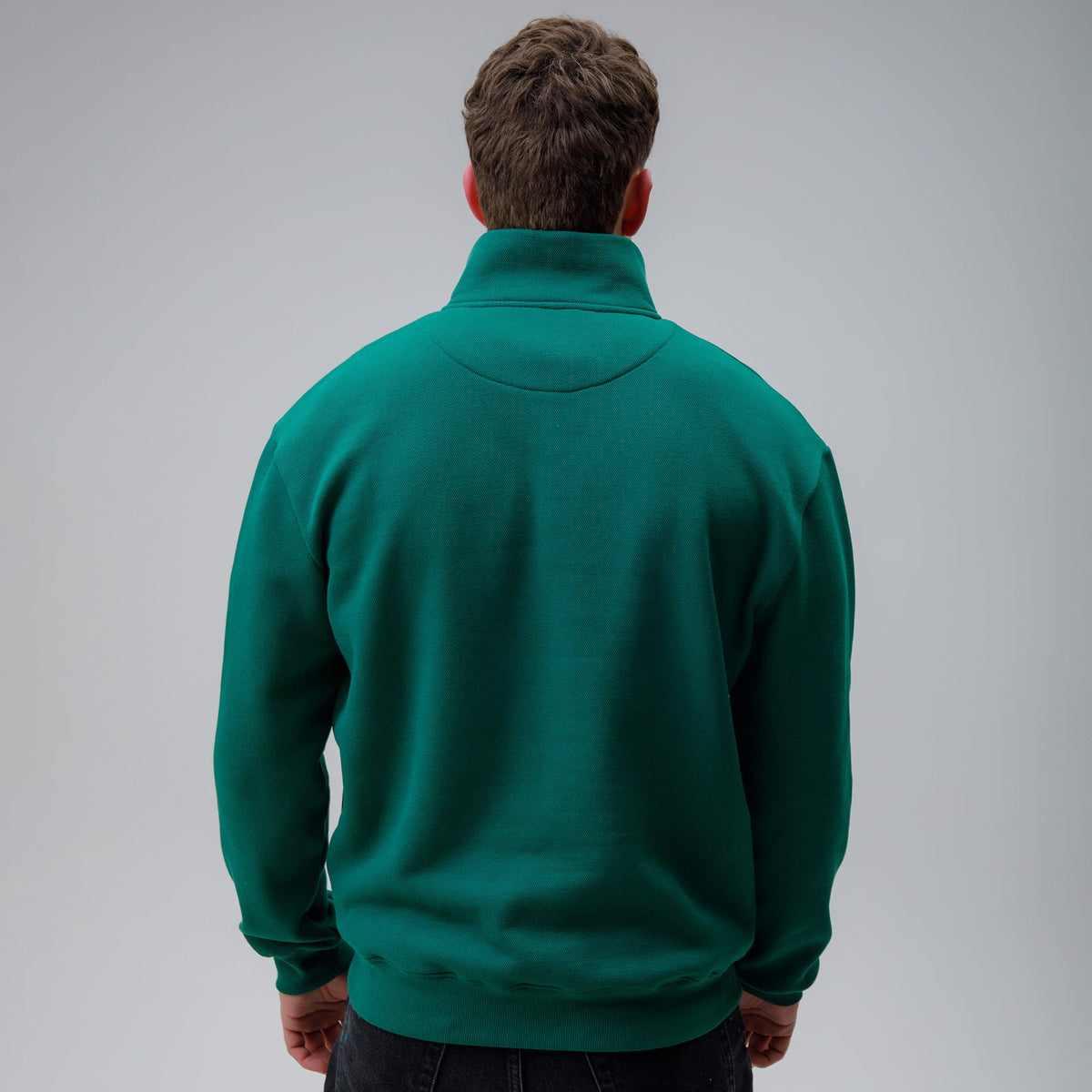 Celtic Clover Men's Dark Green Quarter Zip