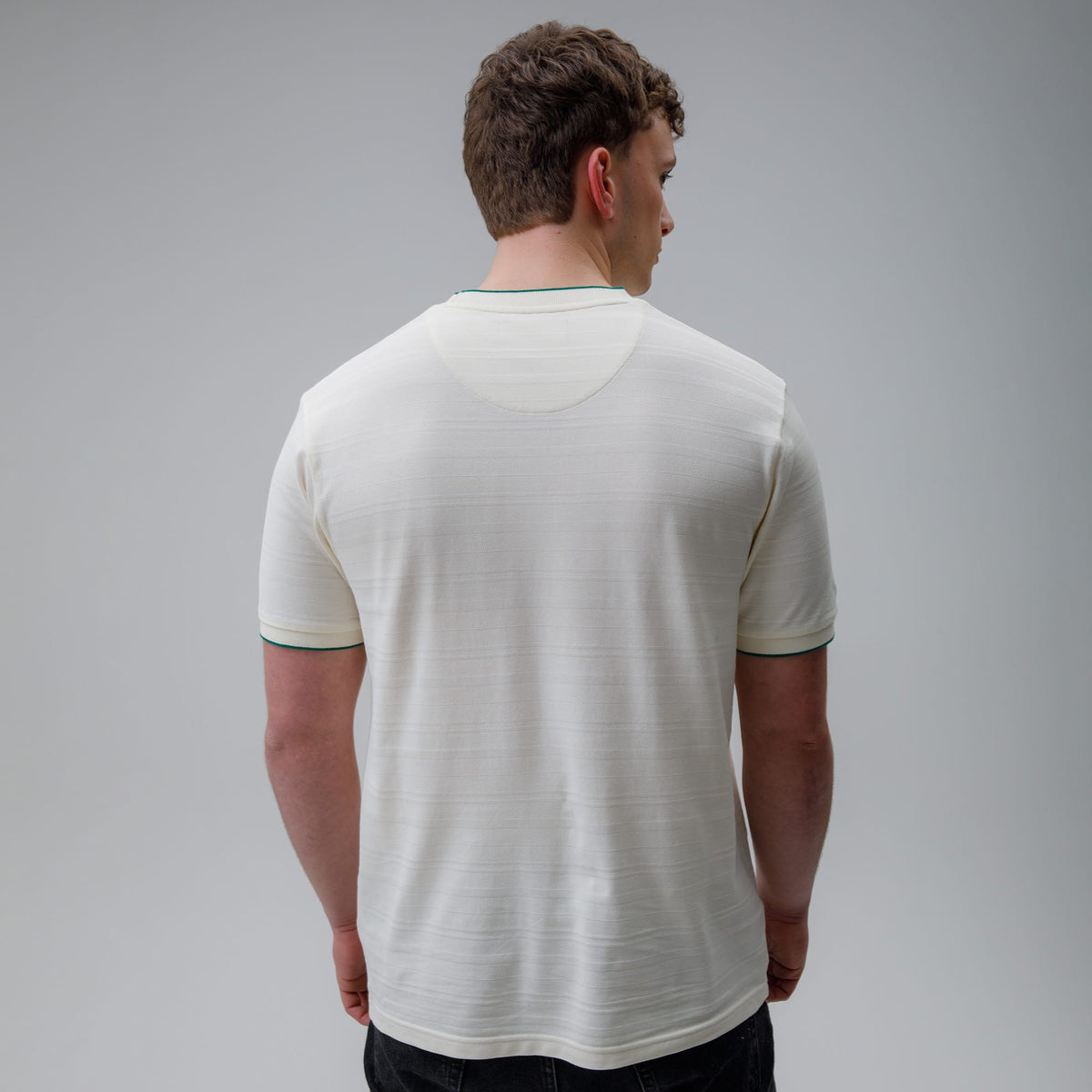 Celtic Clover Men's Jacquard White T-Shirt