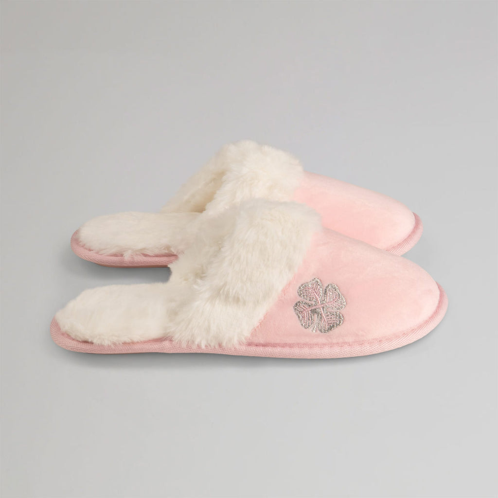 Celtic Clover Women's Pink Mule Slippers
