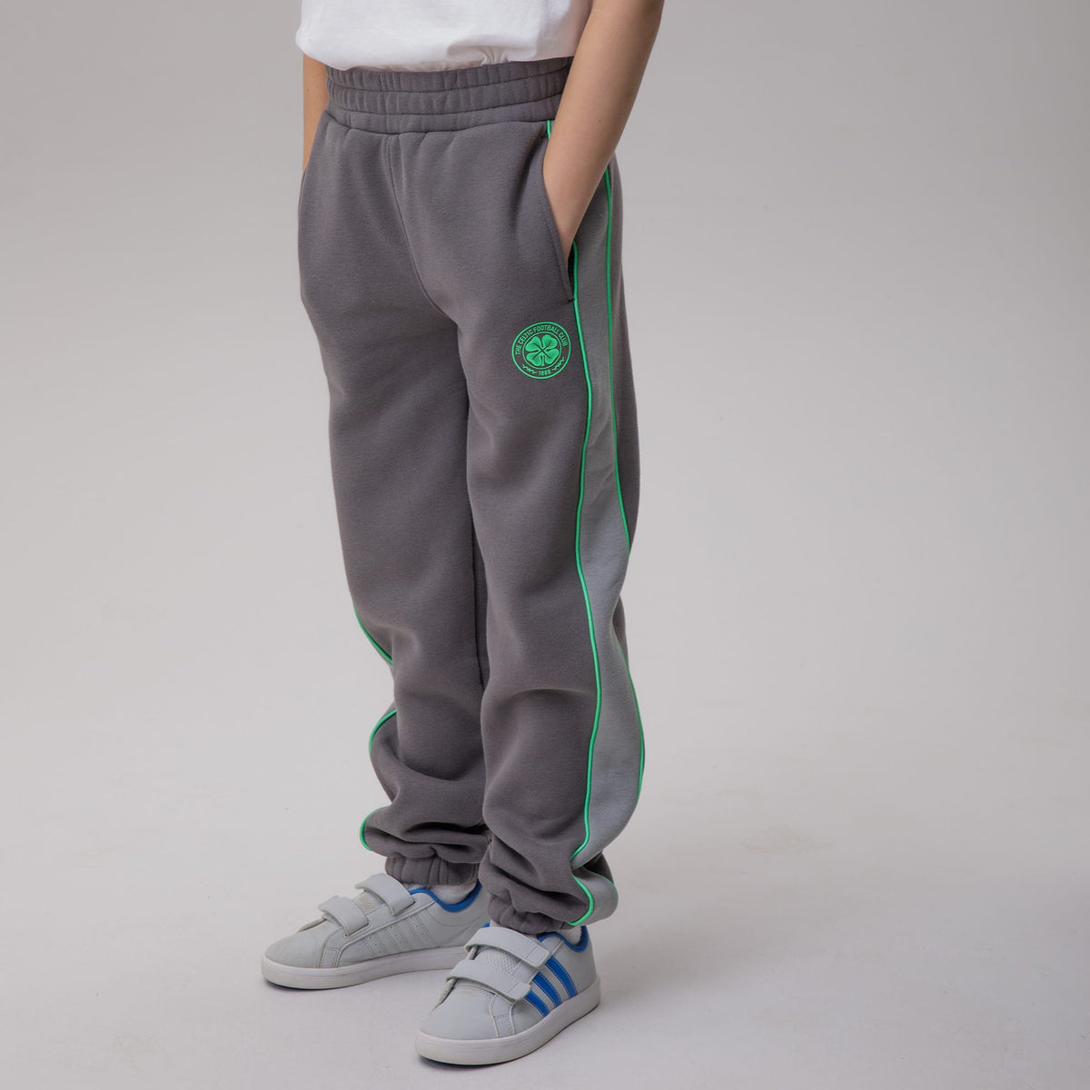 Celtic Crest Junior Dark Grey Joggers