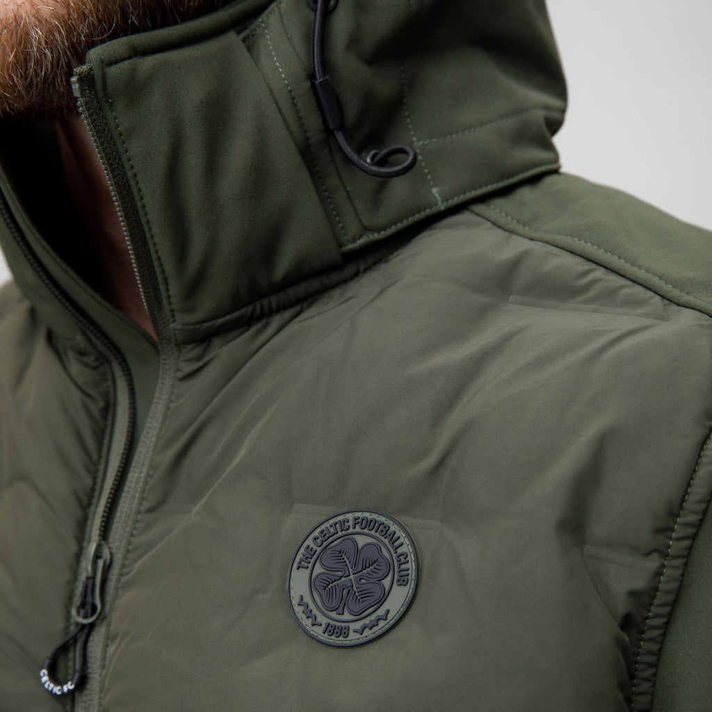 Celtic Crest Men's Hybrid Hooded Jacket