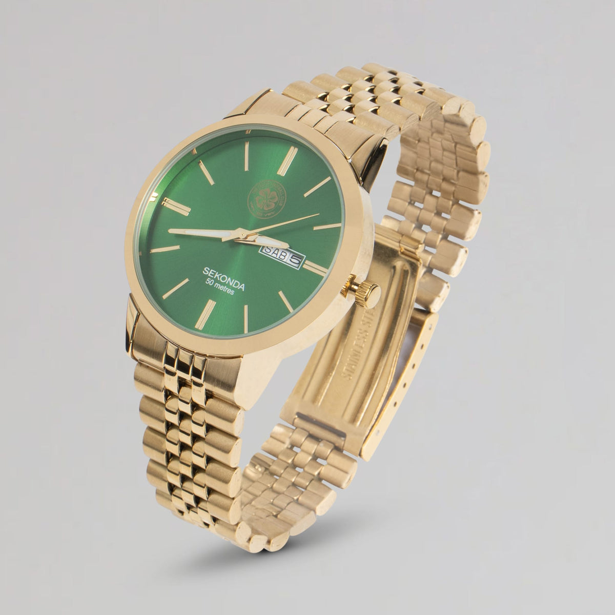 Celtic Gold Bracelet Strap Watch