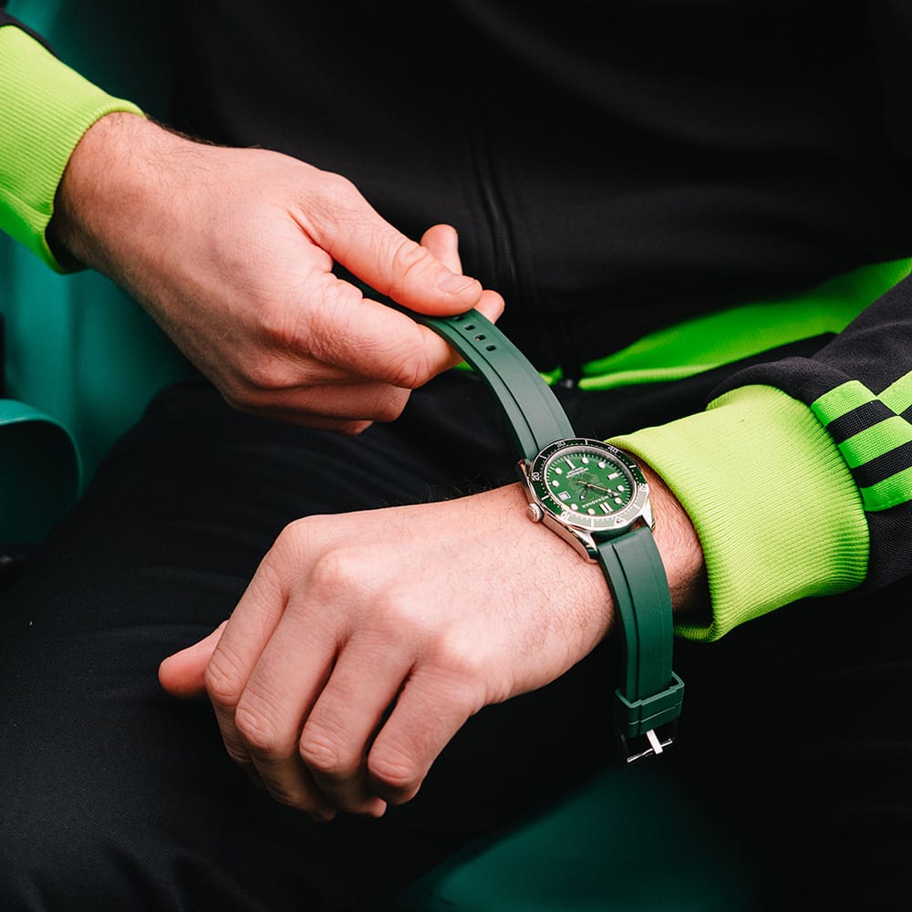 Celtic JJ Monaghan Rubber Strap Watch
