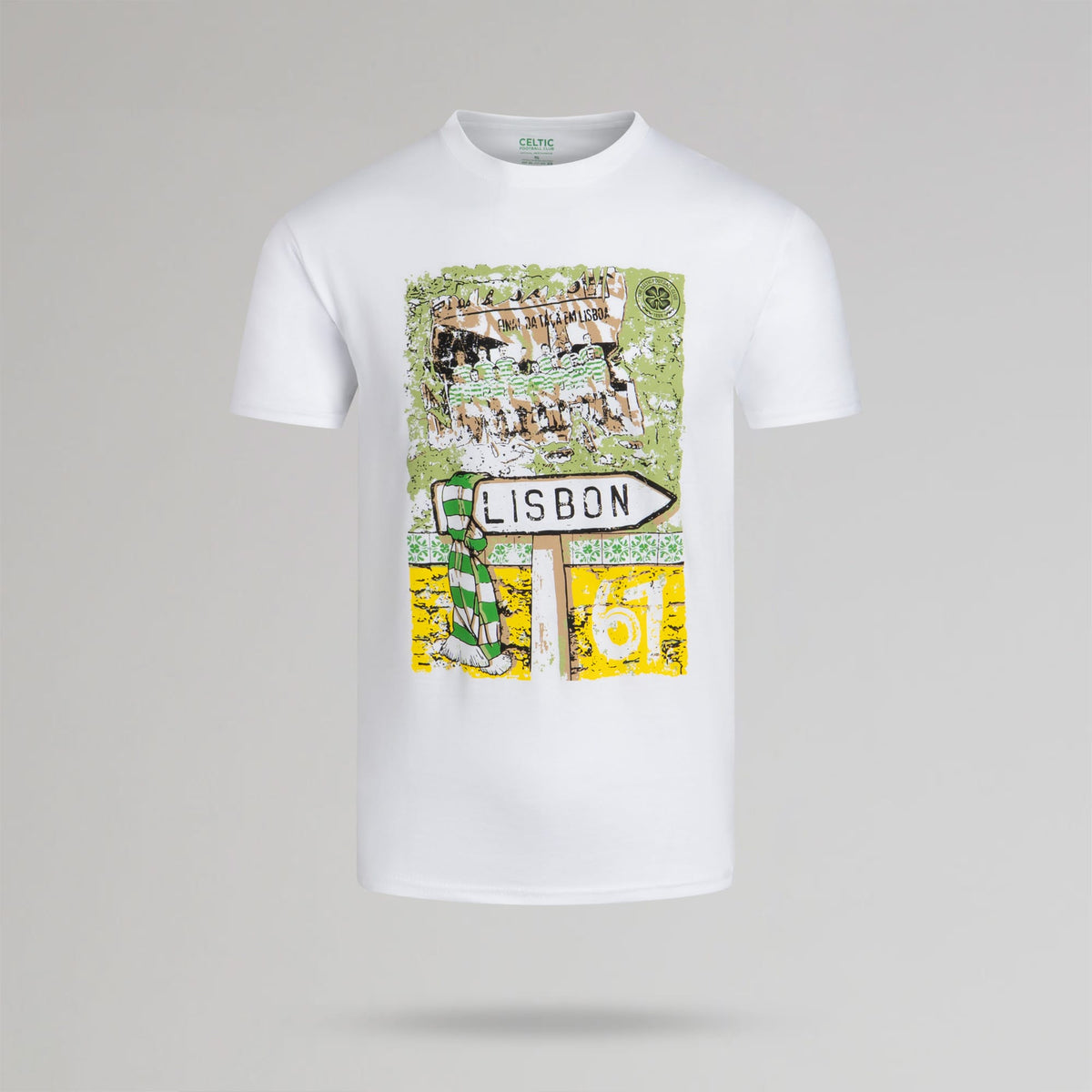 Celtic Lisbon Men's Sign White T-Shirt