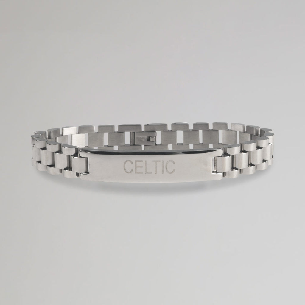 Celtic Silver Plated ID Bracelet