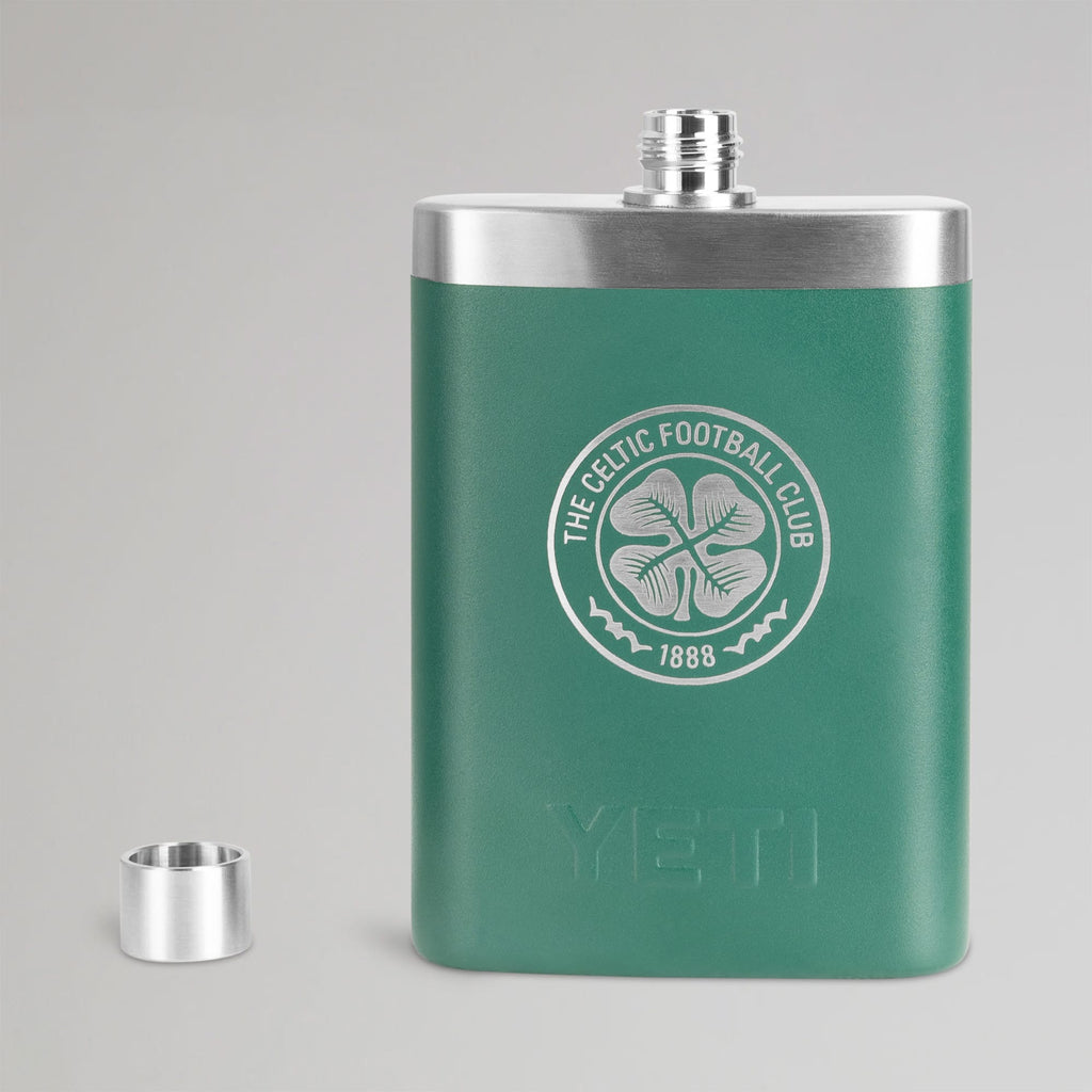 Celtic YETI Green Hip Flask 7oz
