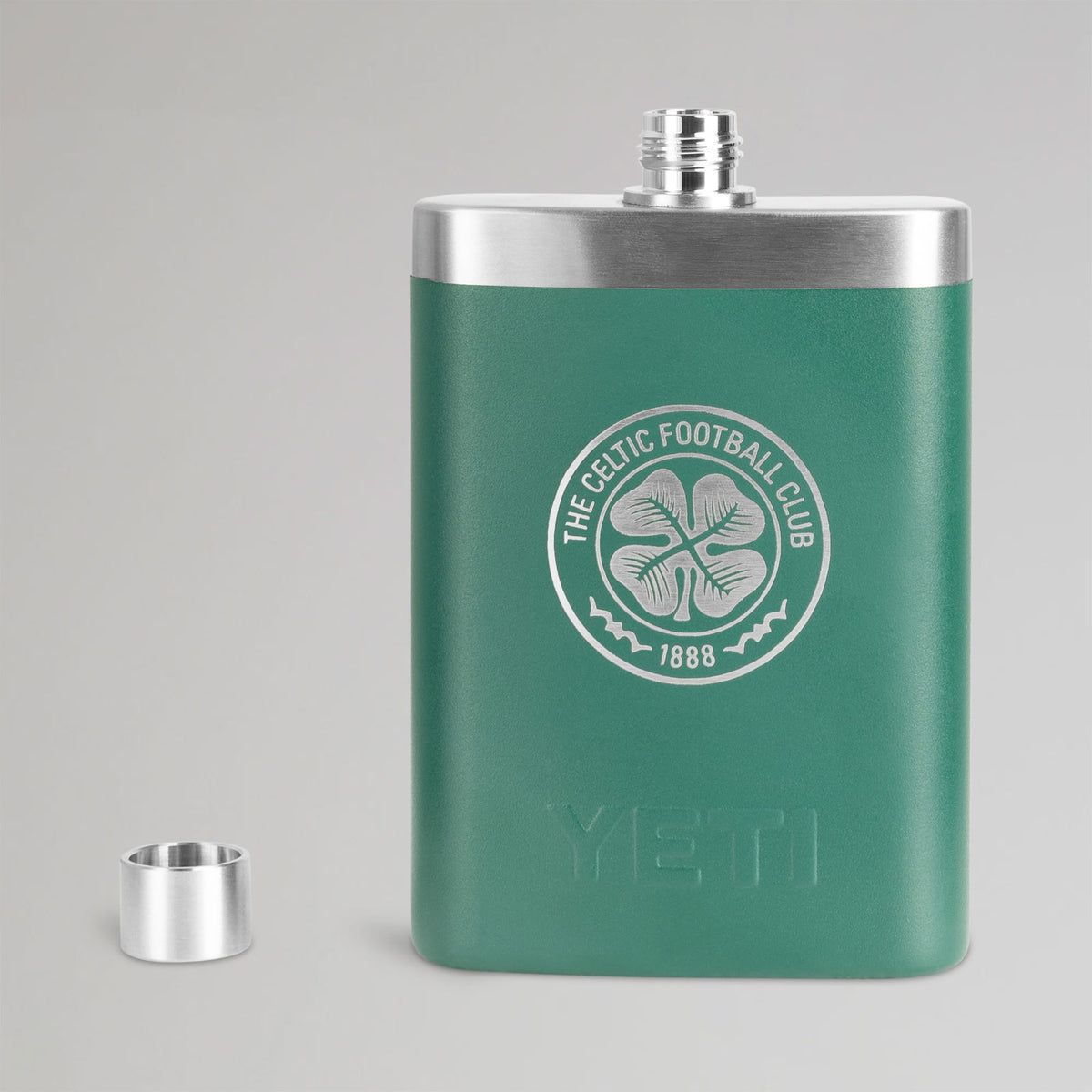 Celtic YETI Green Hip Flask 7oz