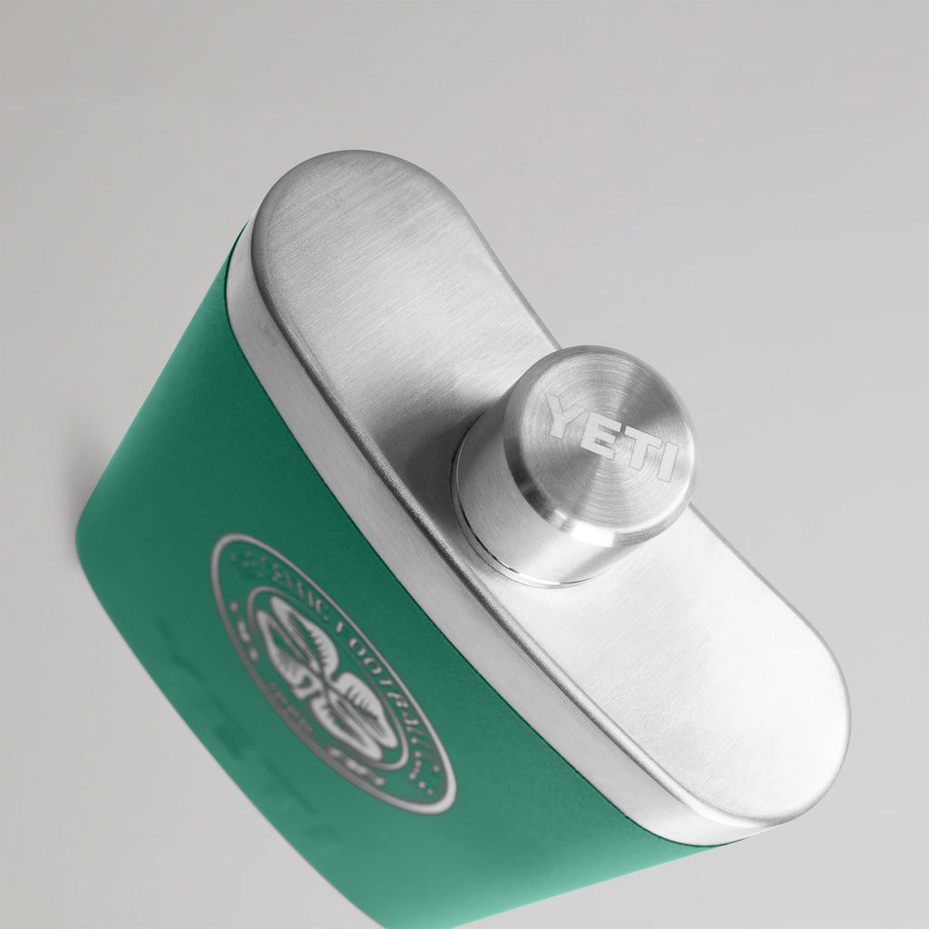 Celtic YETI Green Hip Flask 7oz