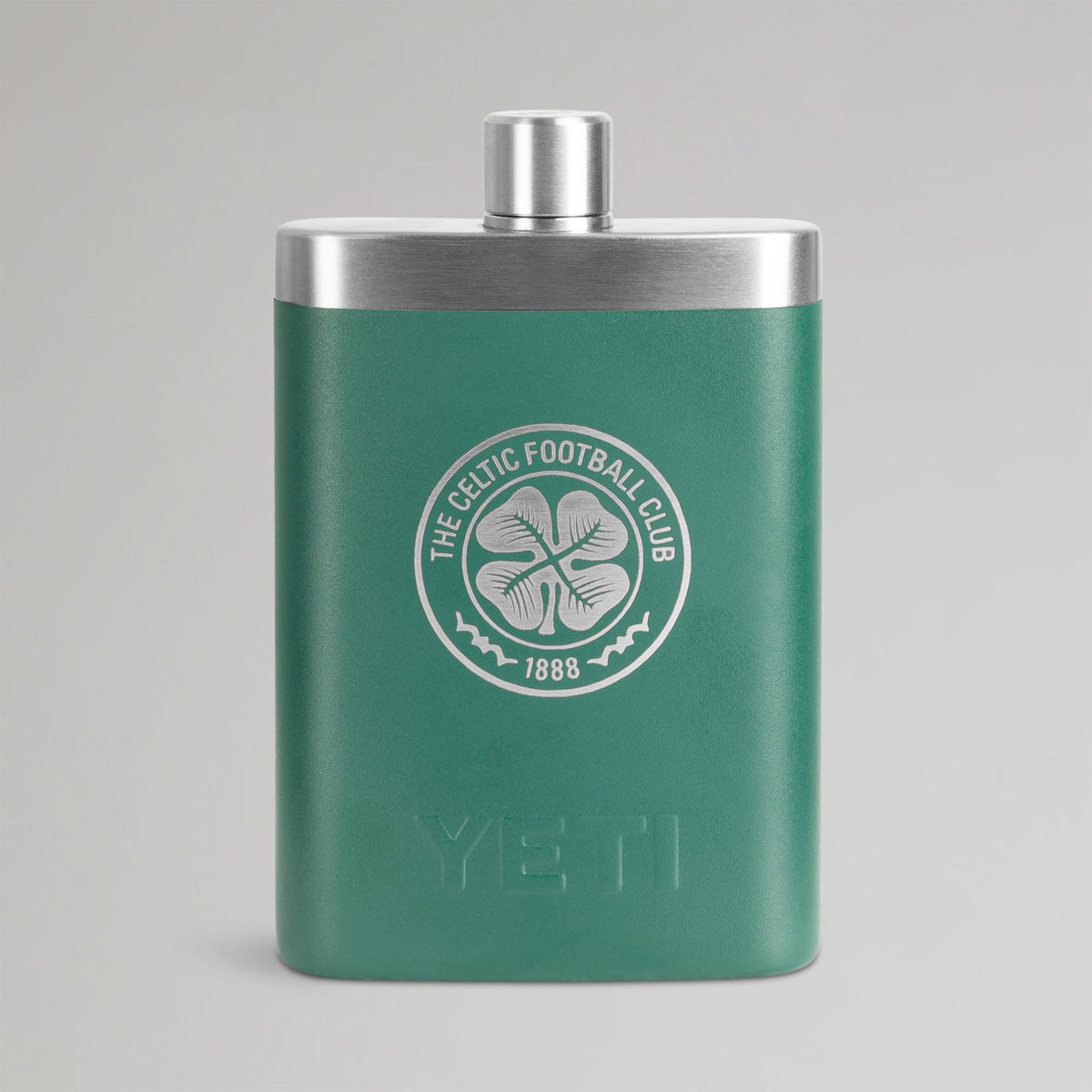 Celtic YETI Green Hip Flask 7oz
